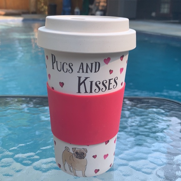 New Milly Green pugs and Kisses drink set - Picture 7 of 13
